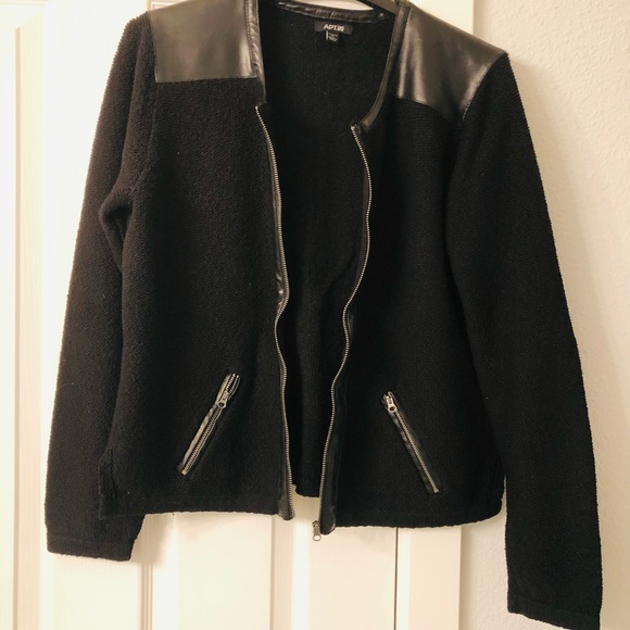 APT. 9 Black Moto Cardigan  PL - Picture 12 of 12